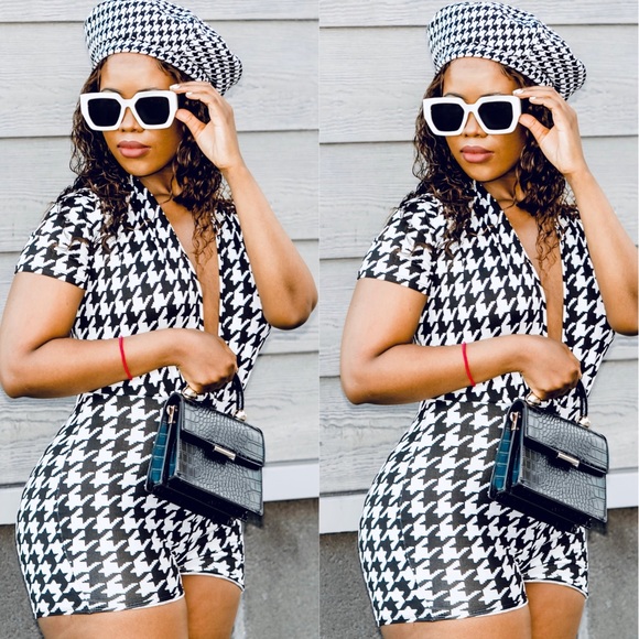 Ladies Cross Pattern Romper — IT’s FIRE! - Picture 1 of 5